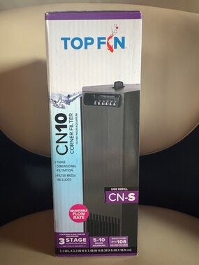 CN10 Corner Aquarium Filter - Black